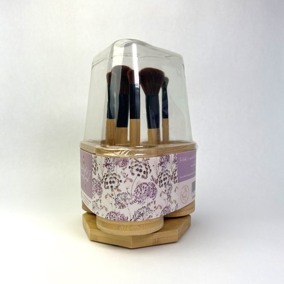 Complete Beauty Arsenal: 10-Piece Makeup Brush Set with Stylish Storage Carousel - Picture 9 of 9